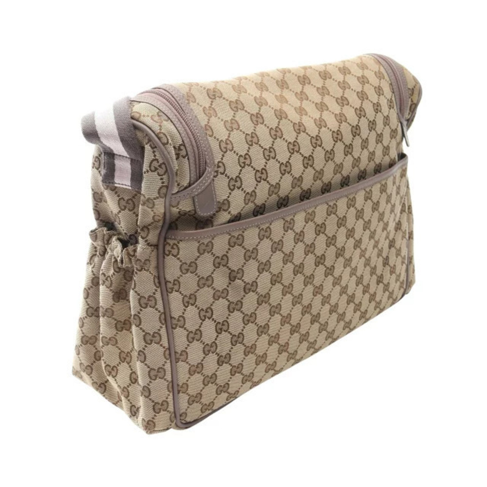 Gucci Bag Beige Brown GG Cream Shoulder Canvas Brown Cream